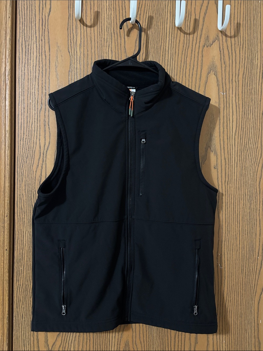 Ozark Trail Black Softshell Vest with Zip Pockets